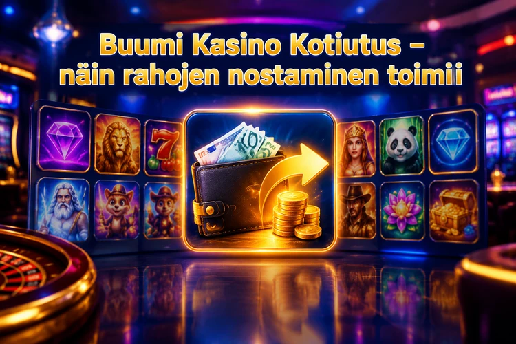 Buumi Kasino Kotiutus - näin rahojen nostaminen toimii